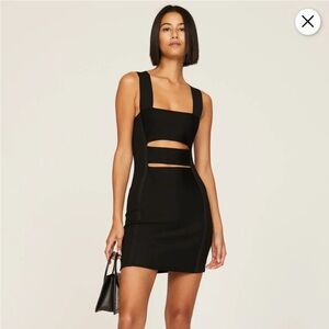 NWOT Herve by Herve Leger bandage cut-out dress - black - size small.